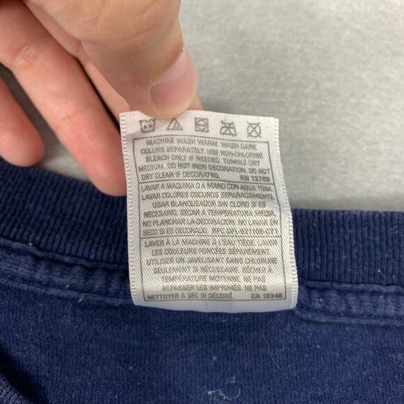 Vintage XL Pittsburgh Skyline Embroidered Tee Fruit of the Loom Heavy Cotton - Picture 12 of 12